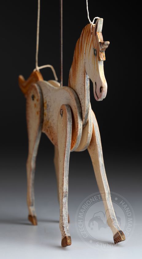 Einhorn - Dekorative Marionette aus Holz