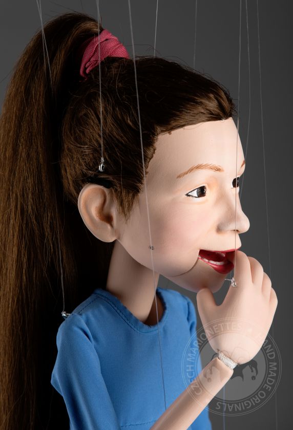 Maßgeschneiderte Marionette eines kleinen Mädchens - Allison (60 cm - 24 Zoll groß)