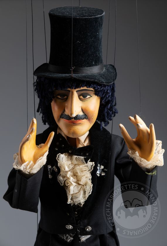 Zauberer - Vintage Performance Marionette aus den 70er Jahren