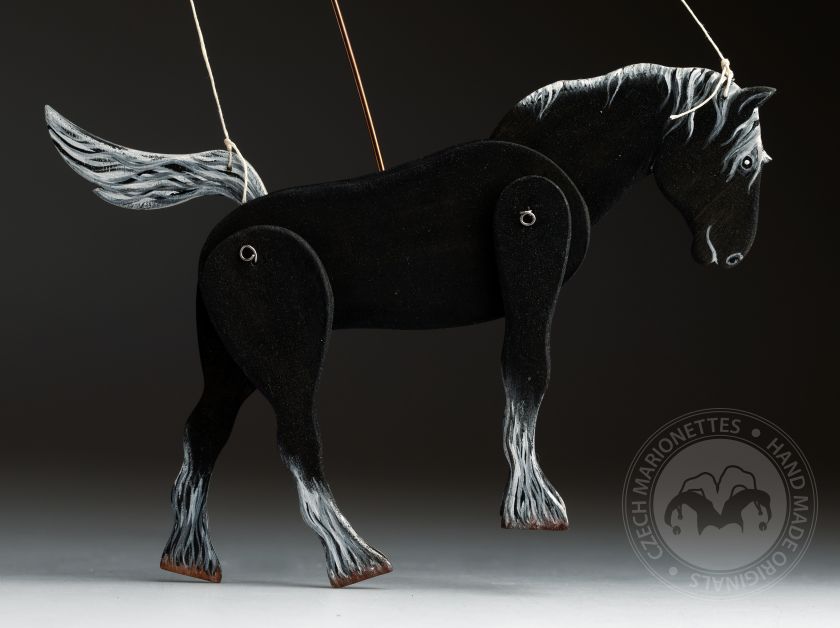 Black Horse - Decorative Marionette