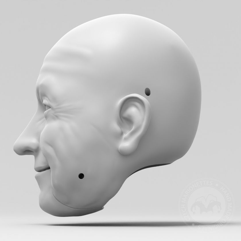 3D Model hlavy muže pro 3D tisk