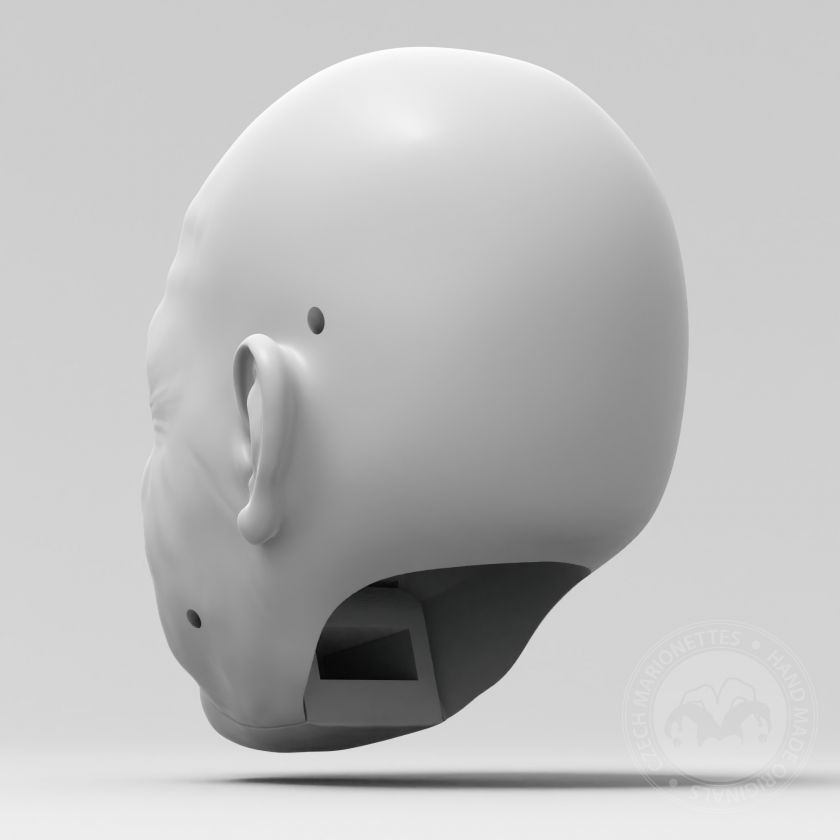 Modèle 3D de tête d'homme pour impression 3D
