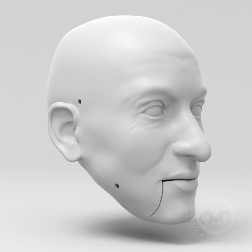 3D Model of Paul Stanley head for 3D print