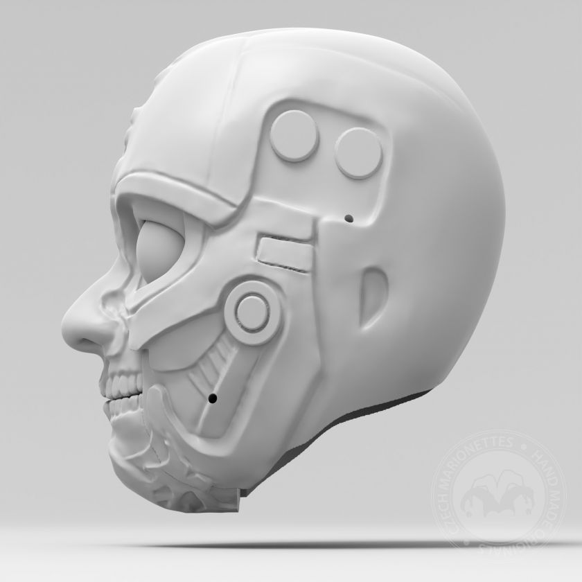 Horror boy, 3D Model head 3D printing for puppet 60cm