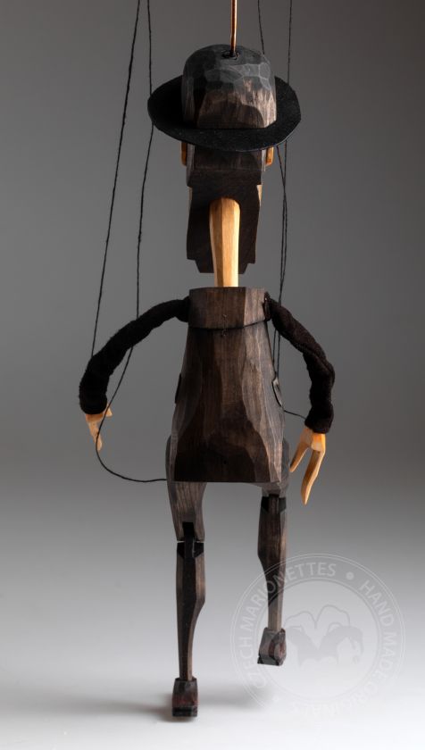 Jew - wooden hand-carved marionette