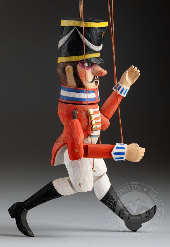 Soldier - Wooden Czech Marionette