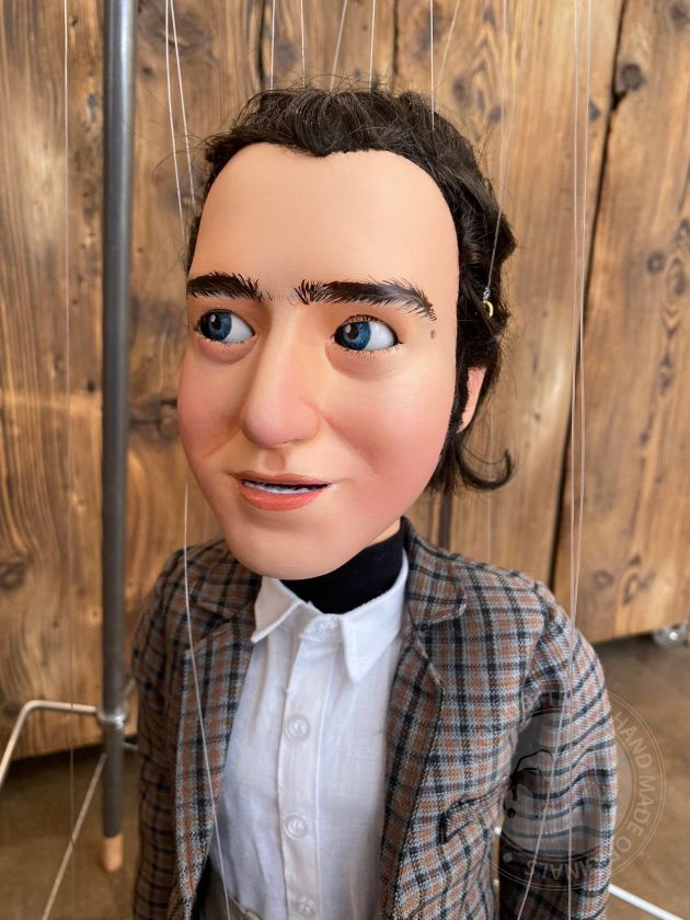 Andy Kaufman - Custom-made marionette with blinking eyes