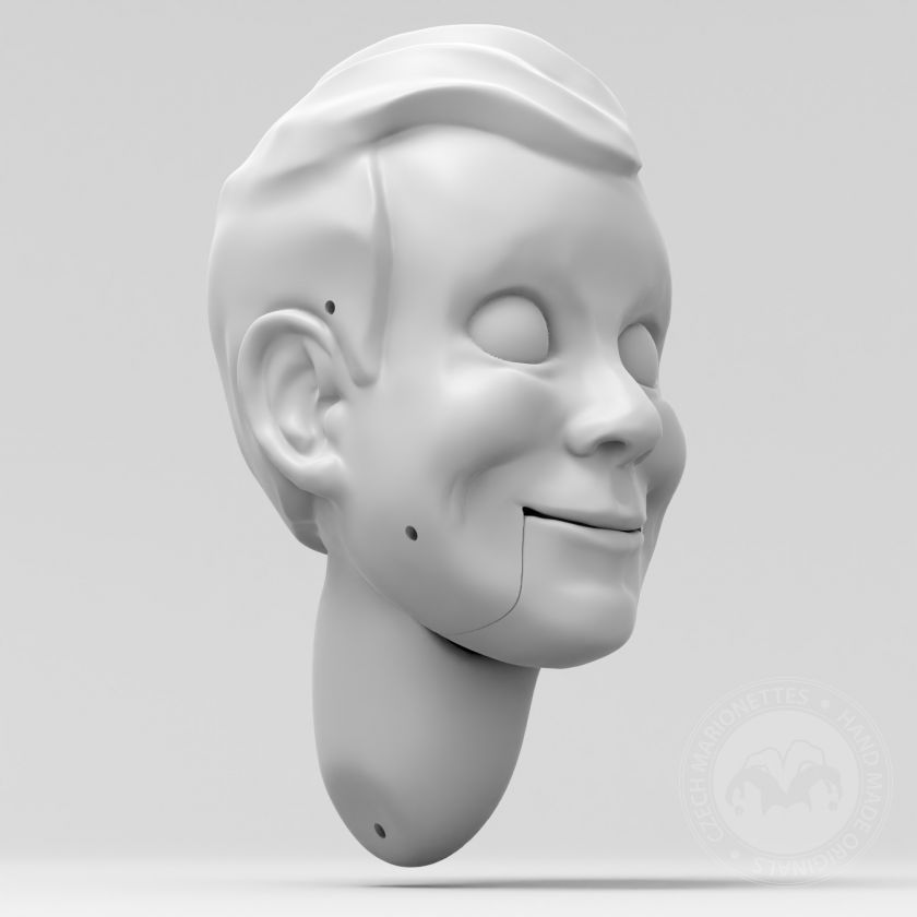 Slappy, 3D-Modellkopf für den 3D-Druck