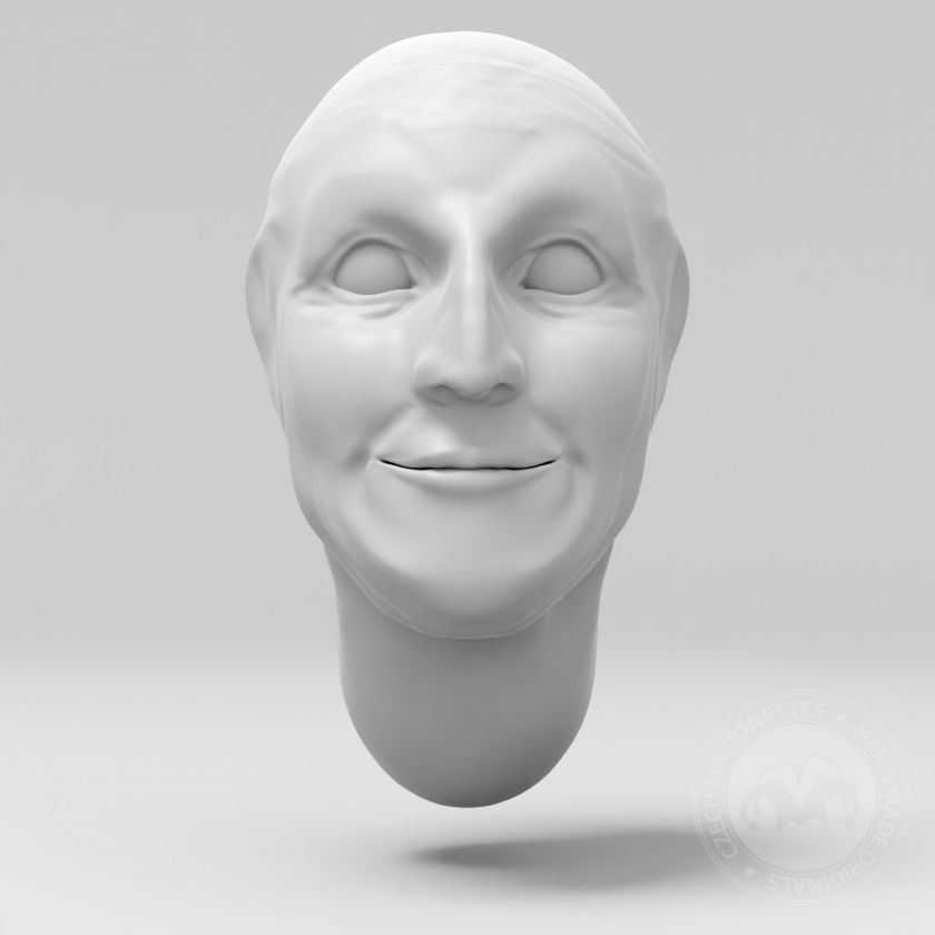 Tête de modèle 3D d'épouvantail pour l'impression 3D