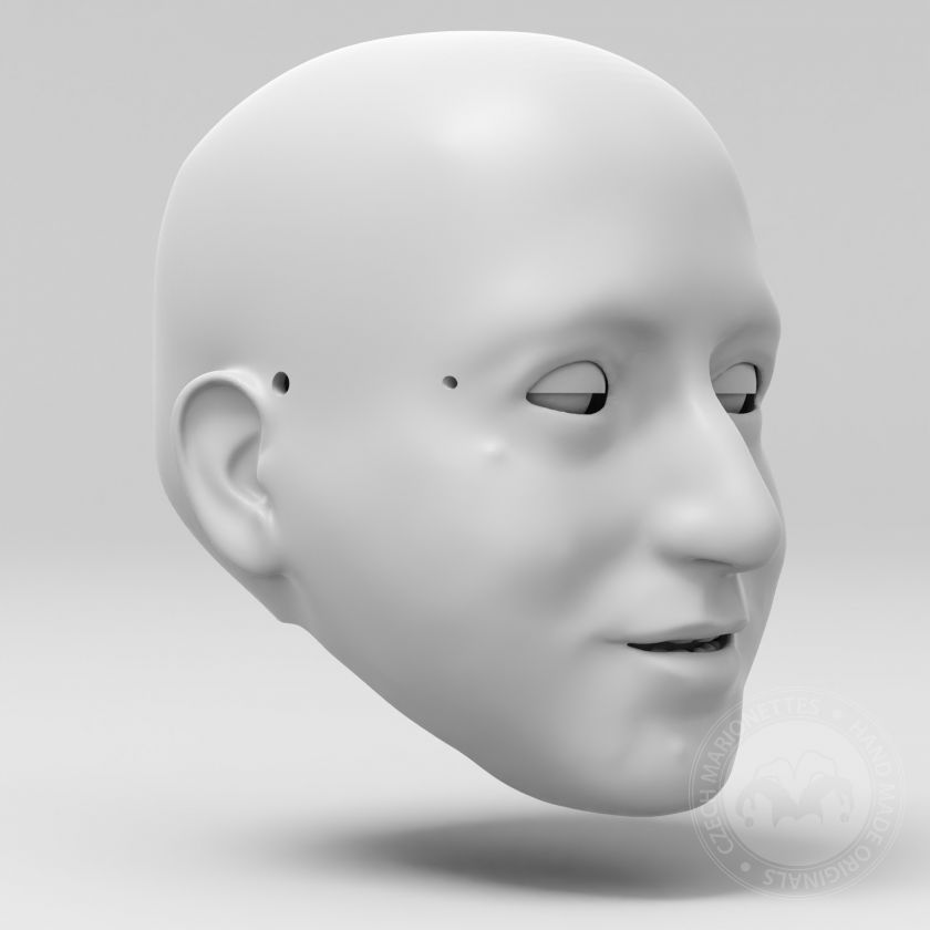 Andy Kaufman 3D Modell Kopf für 3D Druck