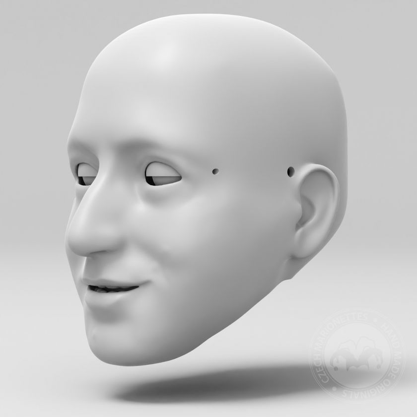 Andy Kaufman3D Modello di testa per stampa 3D