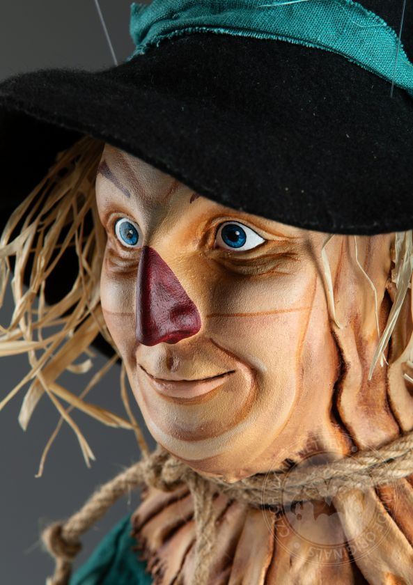 Vogelscheuche – Maßgeschneiderte Marionette aus dem Film „Der Zauberer von Oz“.