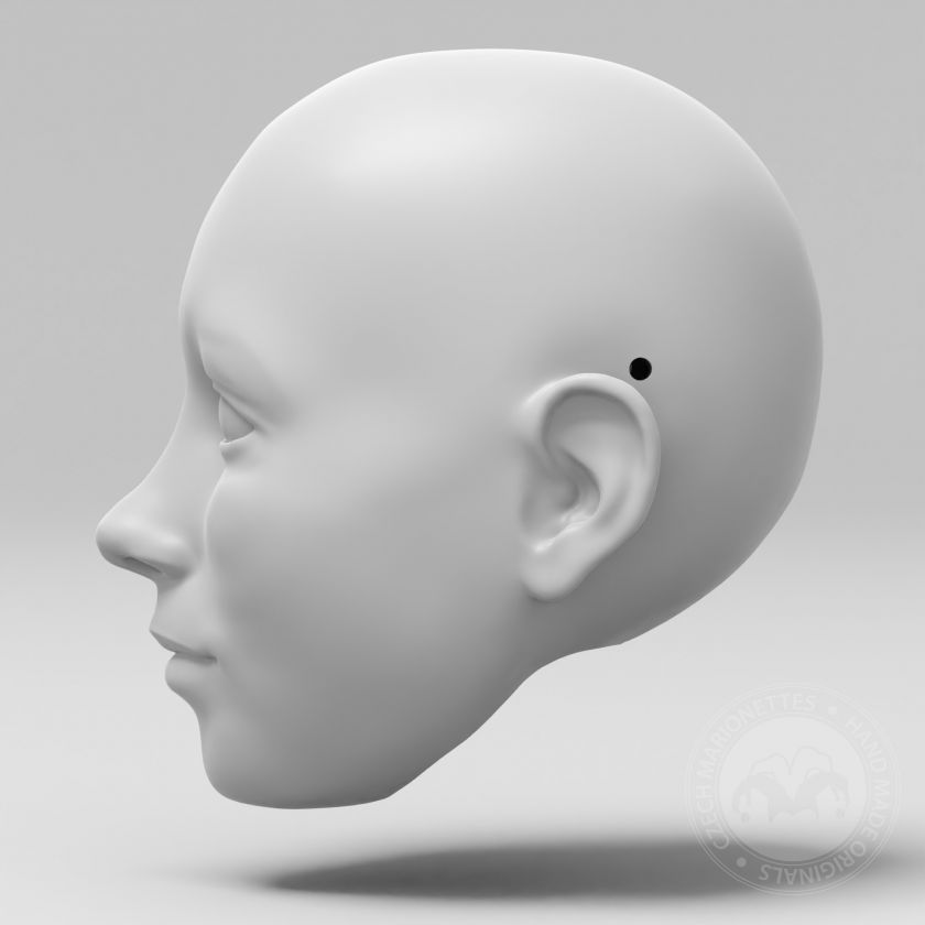 3D model of ballerina head