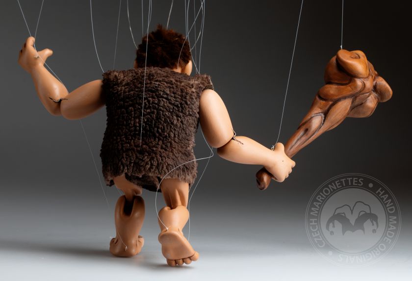 Caveman - Marionetta originale intagliata a mano