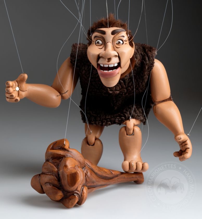 Caveman - Original Hand-Carved Marionette