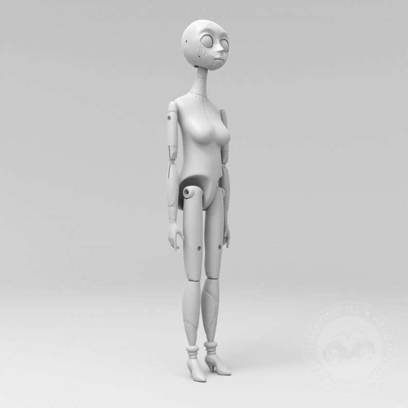 Sally, marionette for 3D printing