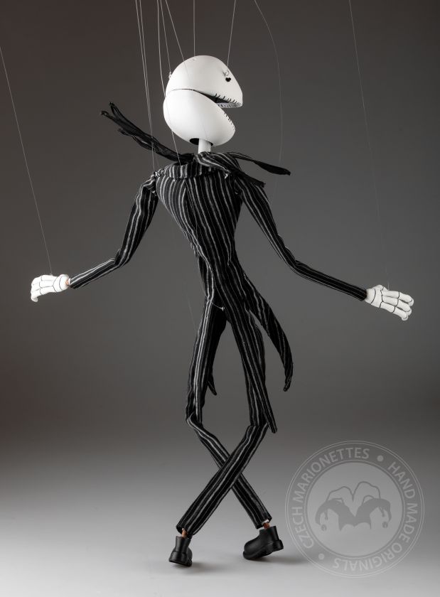 Jack Skellington - Custom-made Marionette 60cm, movable mouth