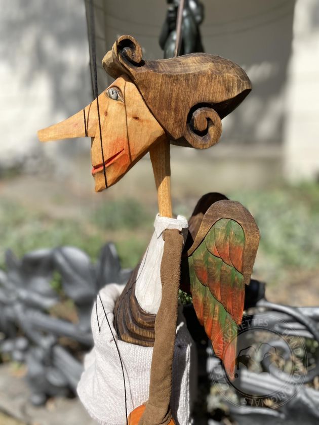 Angel - Original Wooden Hand-carved Marionette