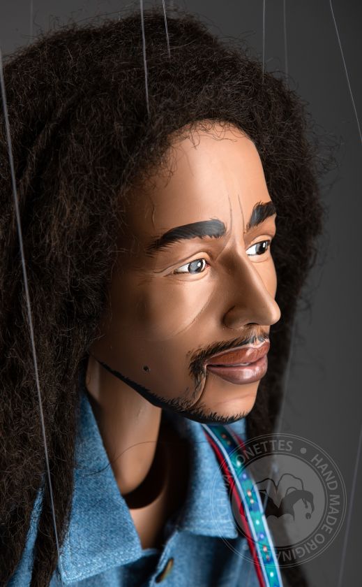 Bob Marley - Marionnette sur mesure de 24 pouces de haut, bouche mobile