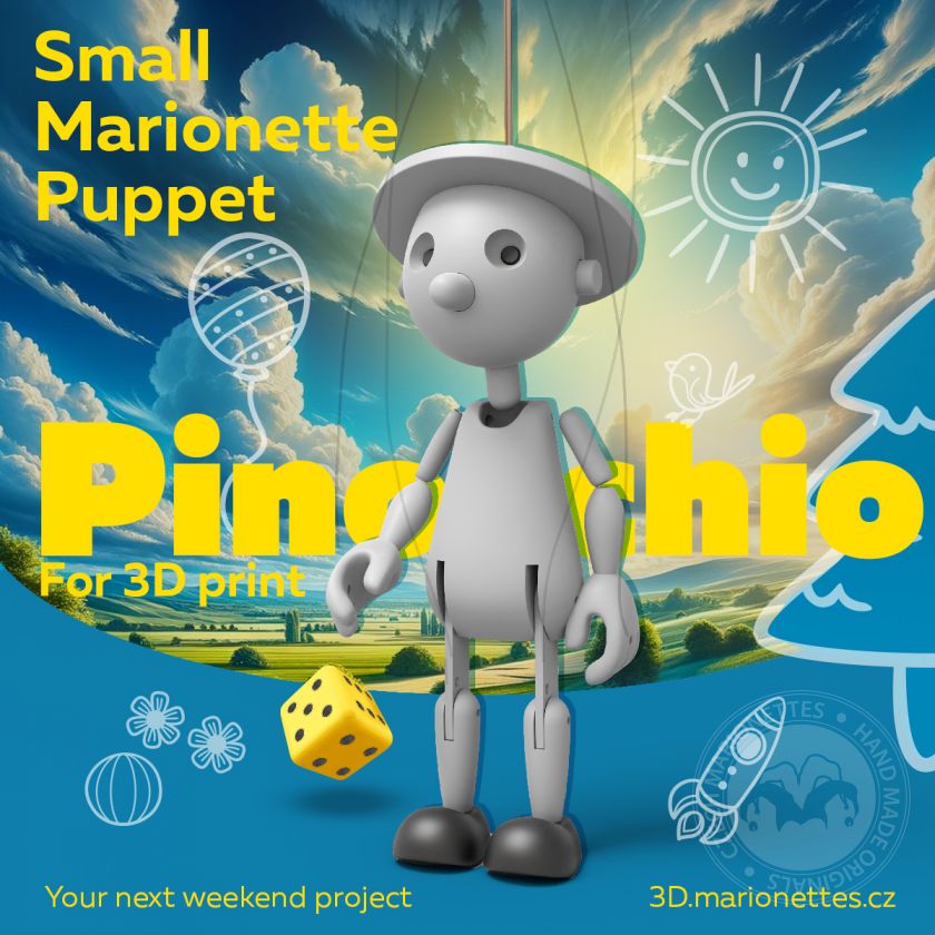 Small Pinocchio for a Big Joy of a 3D printing