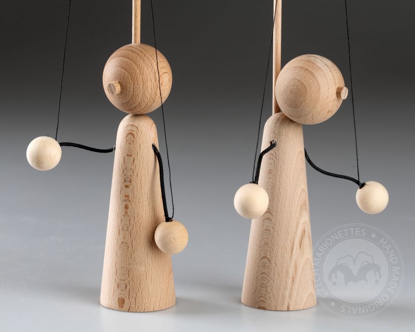 DIY - creative kit - simple wooden puppet