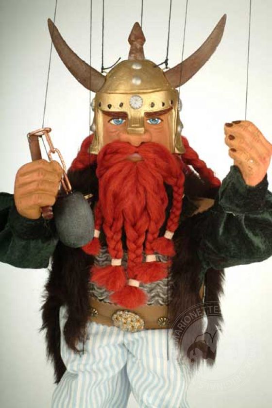 Viking, the marionette puppet of strong ancient man