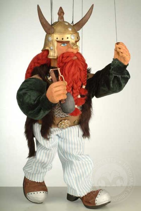 Viking, the marionette puppet of strong ancient man