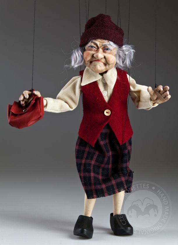 Fanny Old Lady Marionette Puppet
