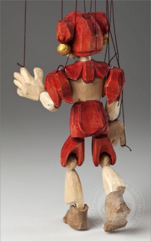 Marionnette de bouffon sculptée à la main (taille S)