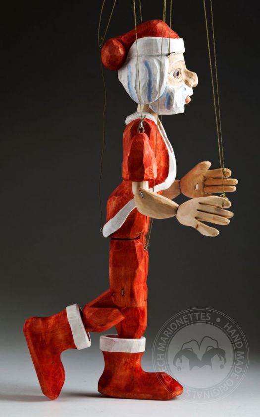 Santa Clause Czech Marionette Puppet