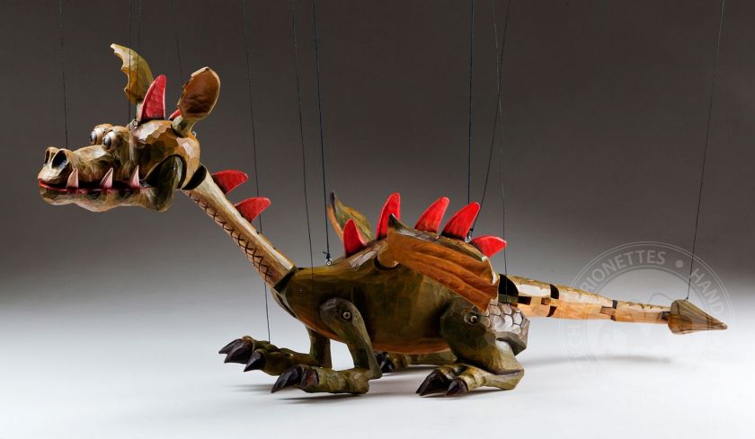 Dragon Spike – Handcarved Marionette
