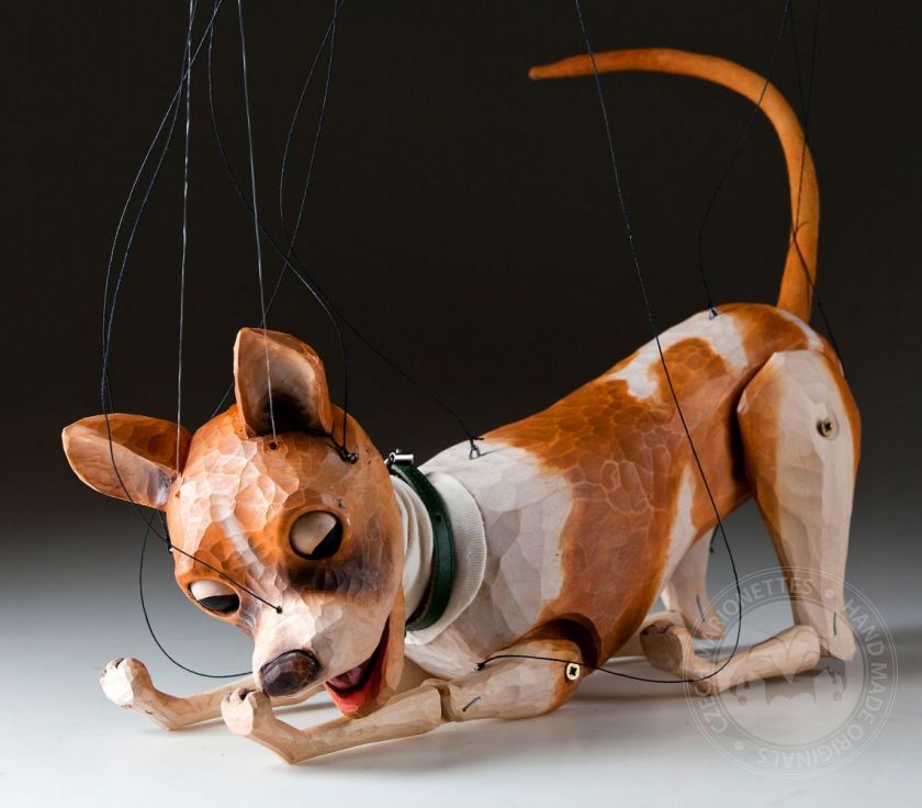 Chihuahua Handcarved Marionette