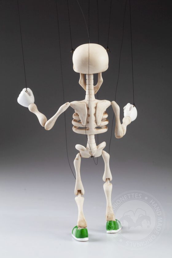 Baby Bonnie - happy skeleton puppet