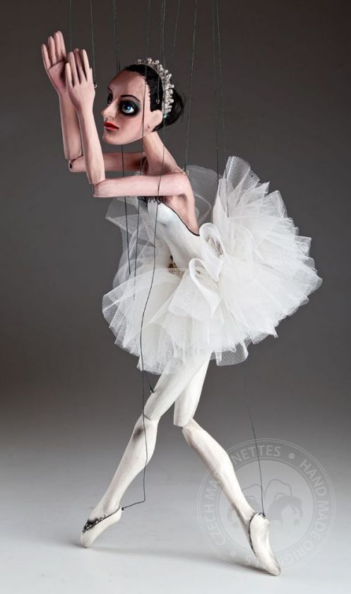 Ballerina Marionette aus Holz