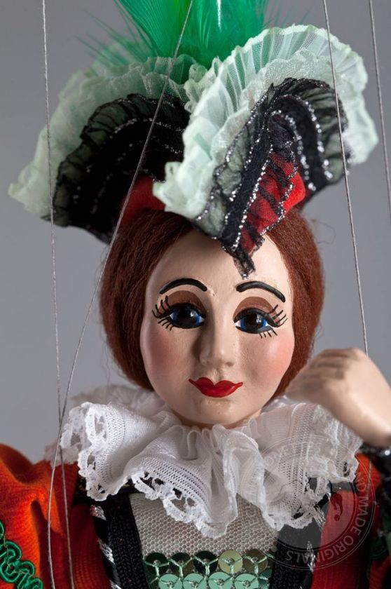 Court lady Penelope Adeline - a string puppet in a beautiful detailed costume