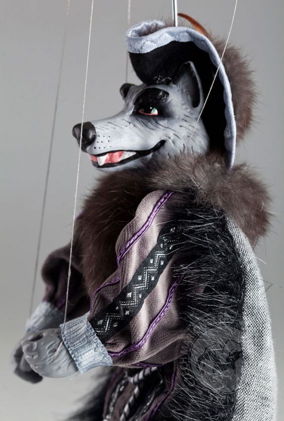 Awesome Wolf string puppet in highly decorative design