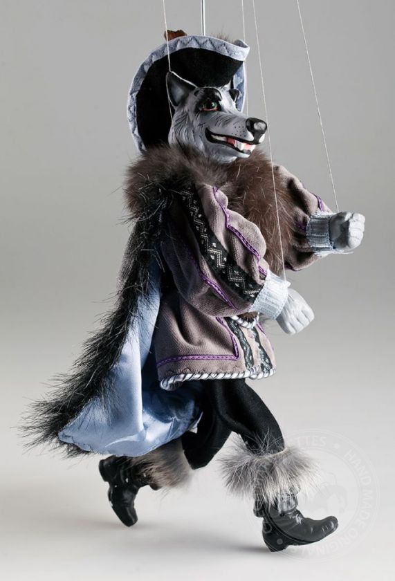 Awesome Wolf string puppet in highly decorative design