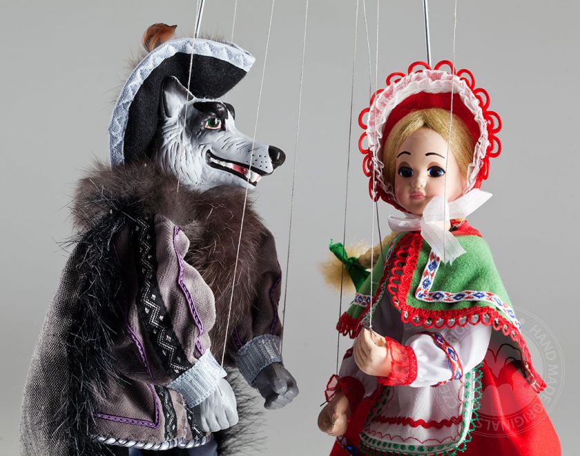 Little red Riding Hood and Wolf Marionettes