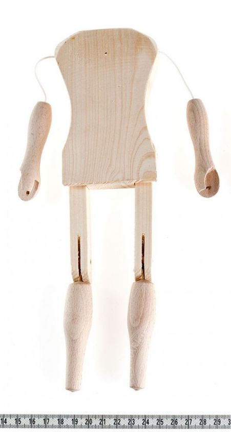 Marionette making: Male body 26 cm