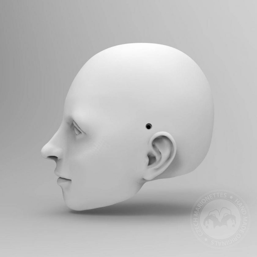 Modèle de tête de Liza Minnelli pour l'impression 3D 120 mm