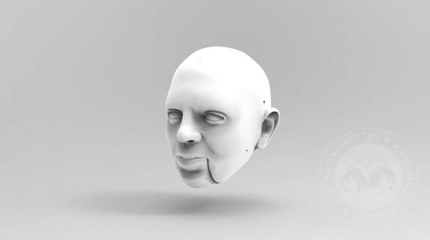 3D Model of a Man with a greek nose type for 3D print