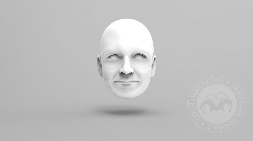 ältere Frau 3D Kopfmodel für den 3D-Druck