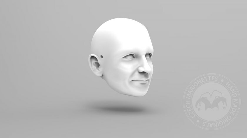 ältere Frau 3D Kopfmodel für den 3D-Druck