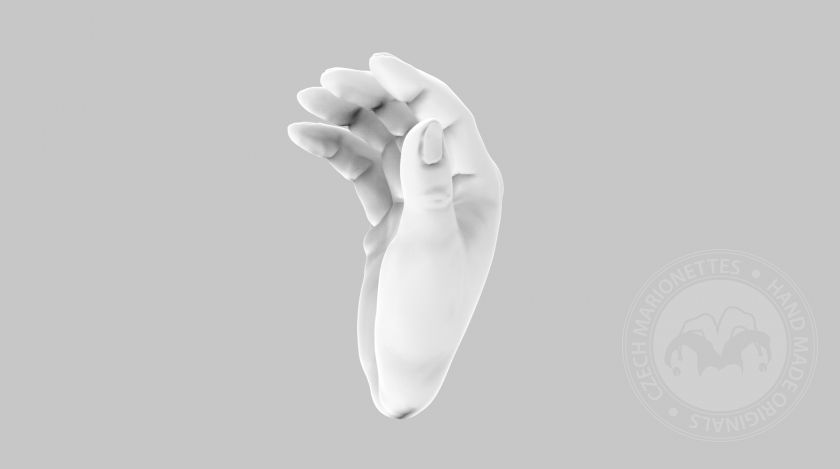 3D Modèle des mains ouvertes pour l'impression 3D