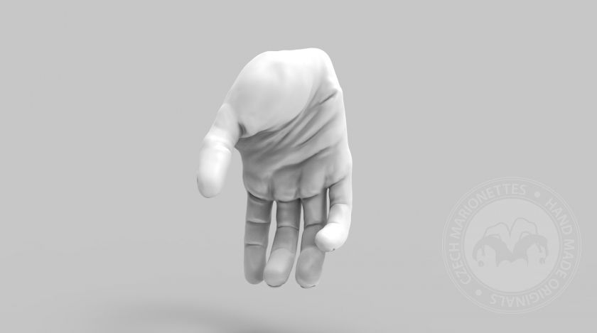 3D Modèle des mains pointants pour l'impression 3D