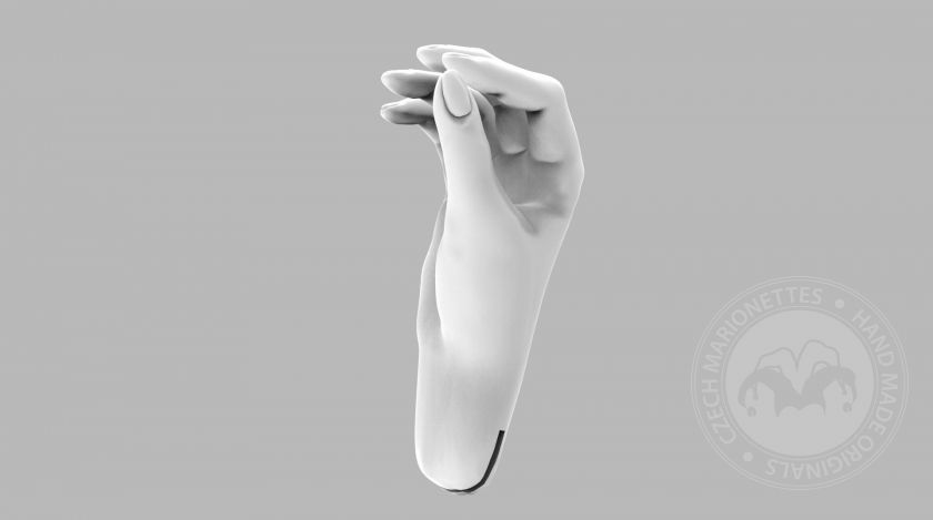 3D Model of woman hands for 3D print