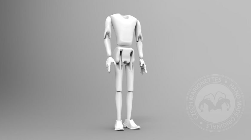 3D Model of a slim man for 3D print
