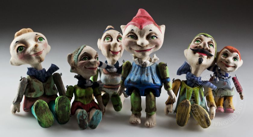 Lustige Gnomen - Keramik-Figuren-Set