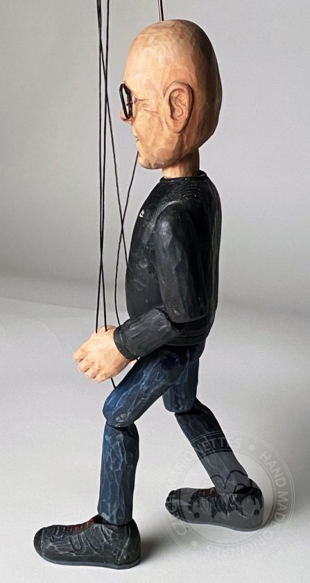 Hand Carved Marionette from a portrait photo