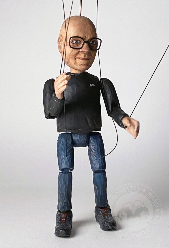 Hand Carved Marionette from a portrait photo